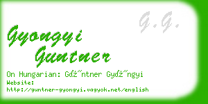 gyongyi guntner business card